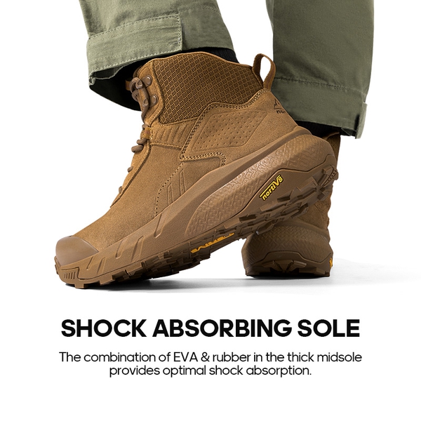 Men's Waterproof Military Tactical Work Boots - COYOTE - 1